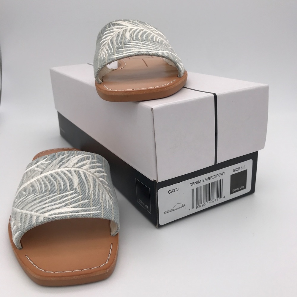Dolce Vita Cato Sandals in denim embroidery - Picture 5 of 8